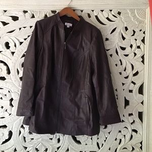 Lamb Leather Jacket Deep Burgundy